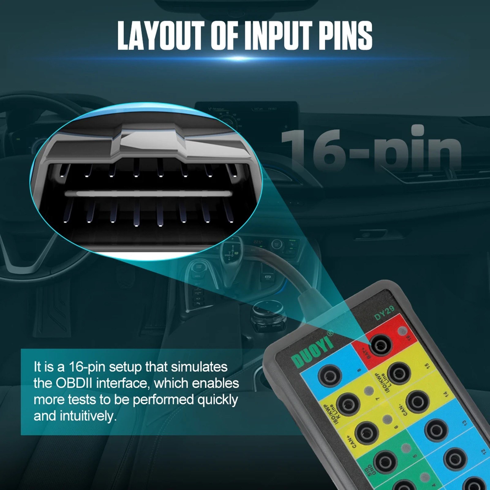 Electrical Diagnostic Tools Can Bus Analyzer Breakout Box. 