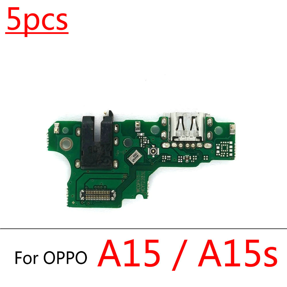 For OPPO A15 / A15s USB Charging Port Board Charger Dock Connect Earphone Jack Connecting Port Flex Cable Repair Spare Parts Test QC. 