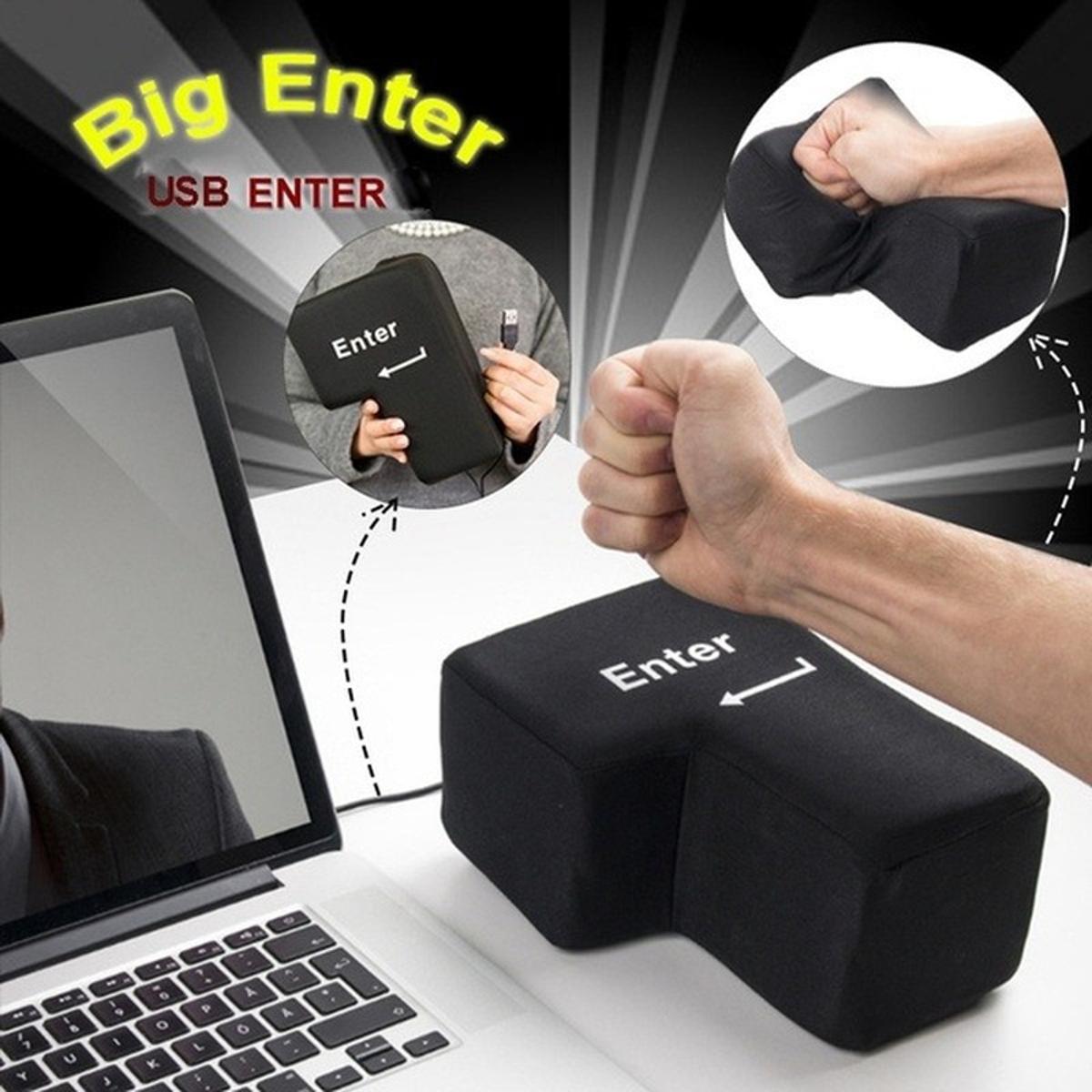 【VisioN Shop】Toys Big USB Big Enter Key Computer Large Enter Key Desktop Pillow Vent Enter Lightweight Office Anti