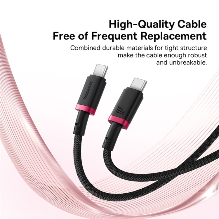 Baseus Dura Series Type-C toType-C 100W Fast Charging Cable 1m - Tozel Tech. 