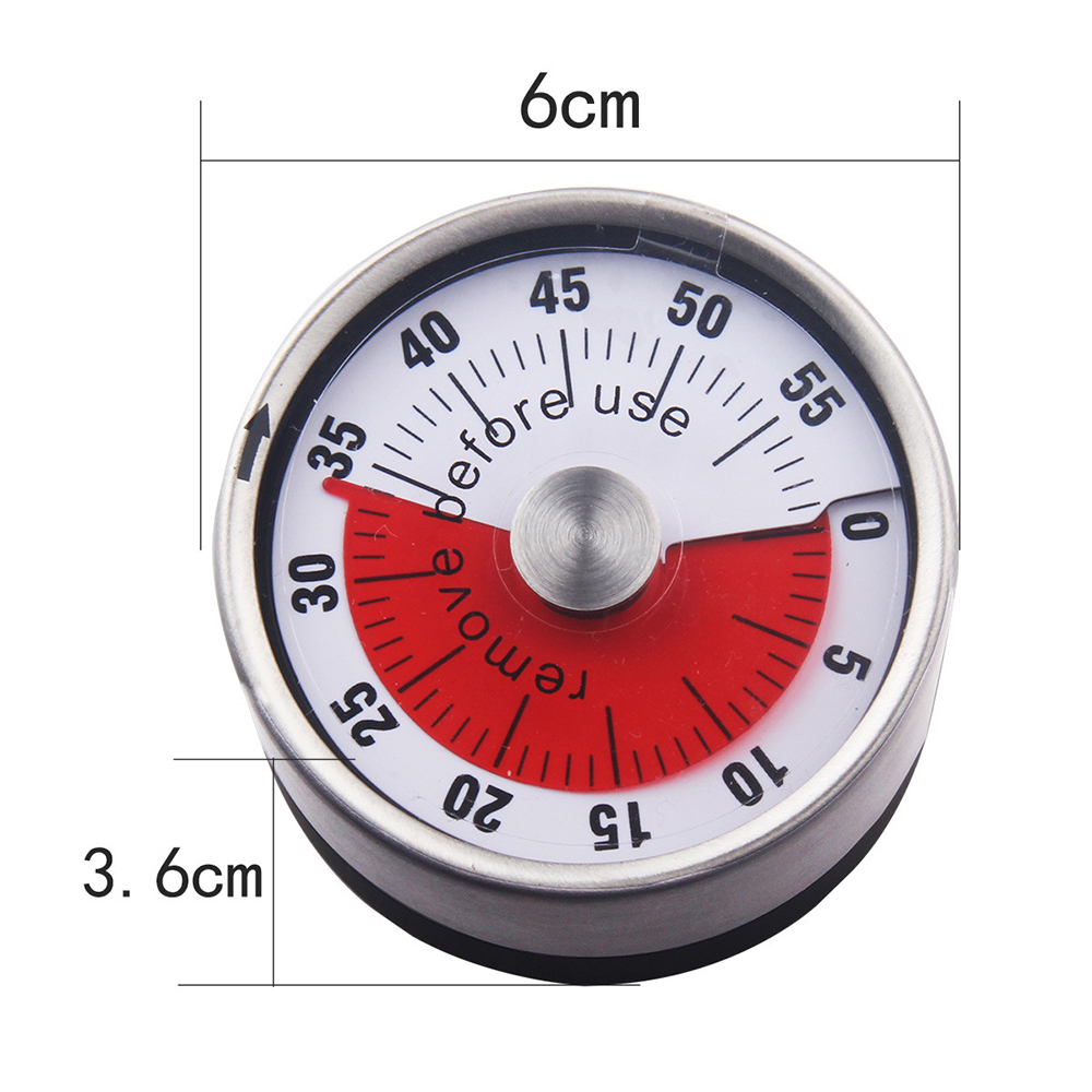 Migeet 60MIN Countdown Mechanical Mag-netic Timer Timer, Quiet Counting, Dual Mag-nets, Batter-ys Power For School Classroom Teaching, Kids Reading, Kitchen Cooking, Office. 