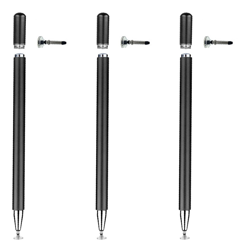 3X Stylus Pen for Drawing Smartphone Pens for Android Tablet Painting Writing Magnetic Pen Cap Phone Pencil