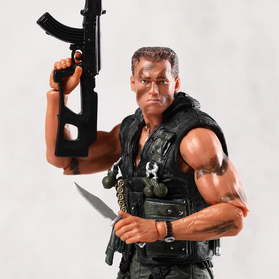 NECA Commando Schwarzenegger John Matrix Ultimate Action Figure Toy Collection Model. 