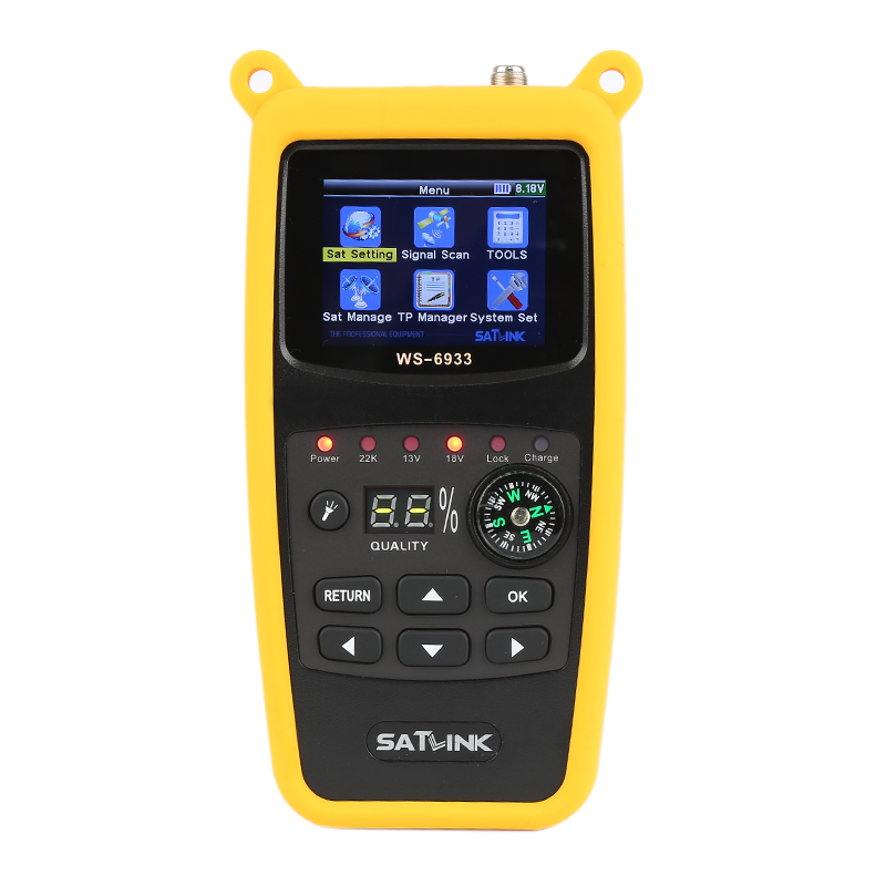 Satlink WS-6933 DVB-S2 Band Satellite Finder Meter with 2.1 Inch LCD Display Portable high quality. 