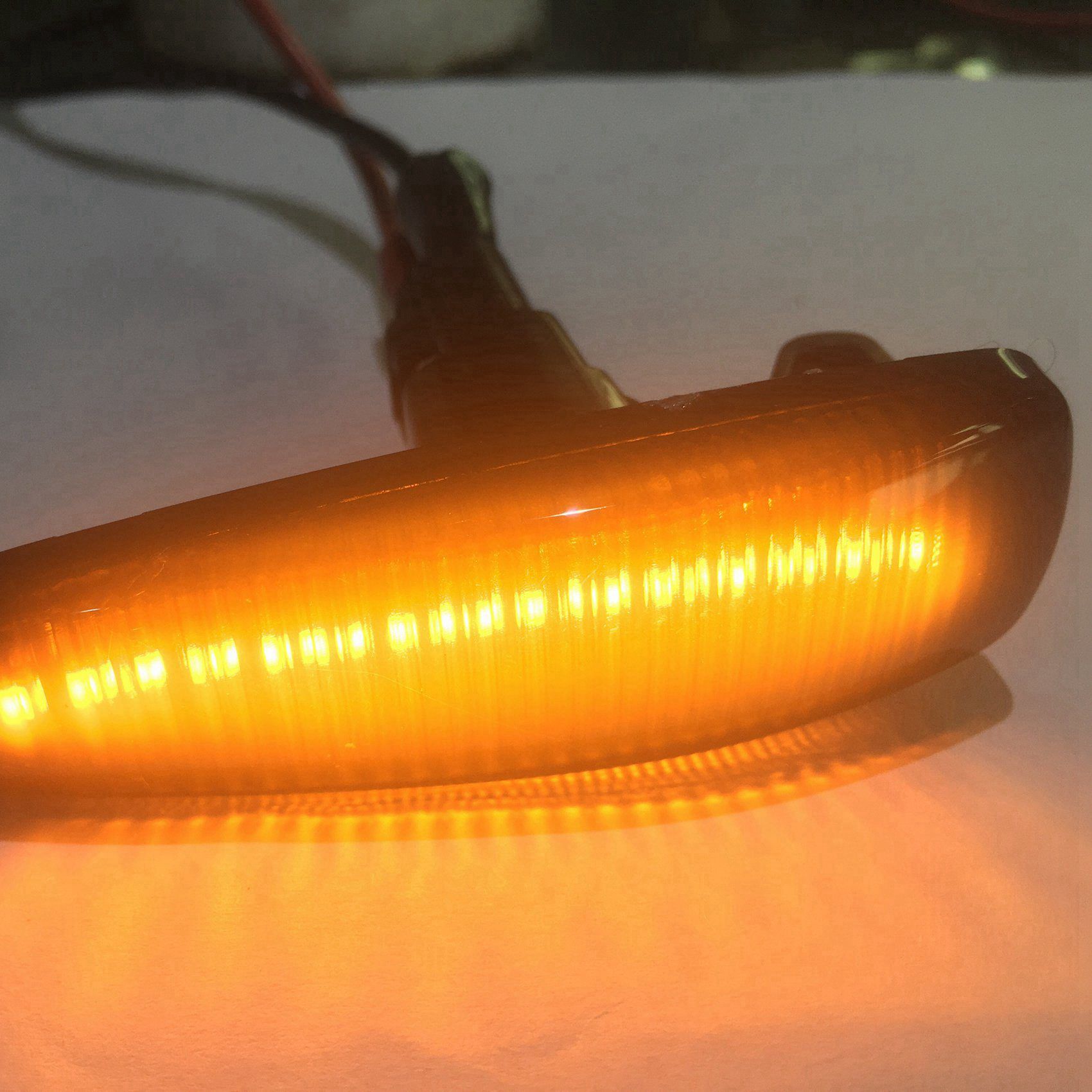 2X Smoked Lens Amber Full LED Dynamic Front Side Marker Lights for X Sport 11-20