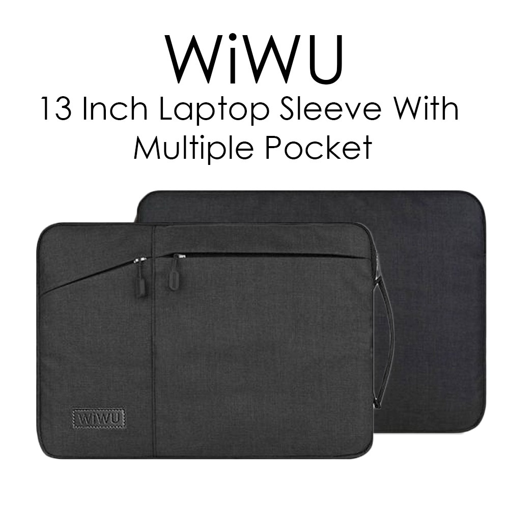 [GK] Wiwu GM-4101 12″ Inch Laptop Sleeve With Multiple Pocket. 
