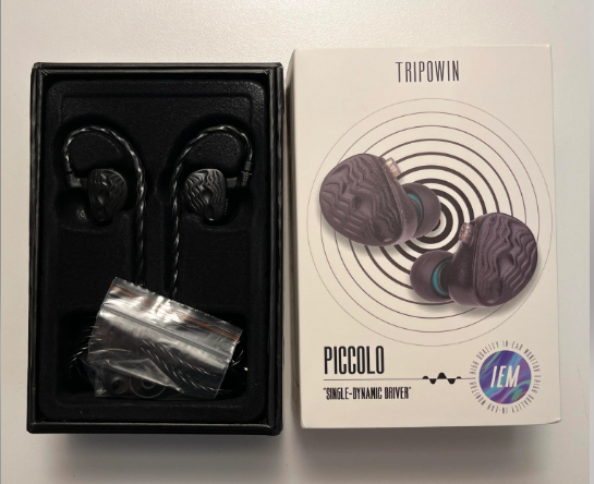 Tripowin Piccolo Dynamic Driver in Ear Monitor, Dual-Cavity IEM Earphones. 