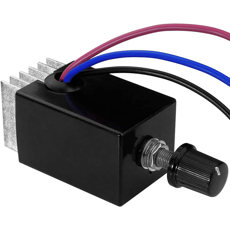 2Pc Motor Speed Regulator DC 12V/24V 10 A Motor Speed Controller Switch for Car Truck Fan Heater Control