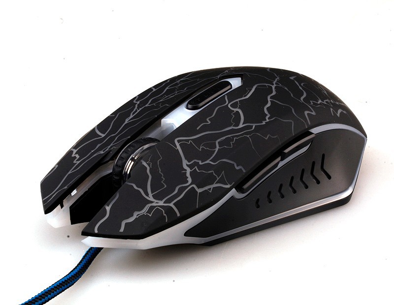 ITOP T1 Gaming Mouse Optical Mouse 1300 DPI Led Mouse Optical USB Wired 7 LED color. 