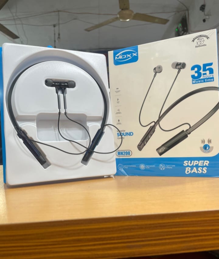MOXX MN200 Super Base Neckband Bluetooth Headsets BT5.3 Sports IPX5 with Mic- best neckband