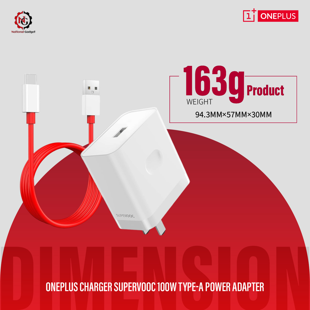 Oneplus Charger Supervooc 100W Type-A Power Adapter EU US 80w Super Fast Type C Cable One Plus 12 11 10 Pro Nord CE 3. 