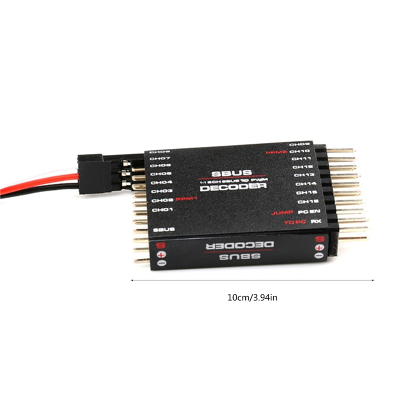 2X SBUS to 16CH PWM Converter SBUS to PWM/PPM Decoders Two Way PPM Support Conversion for Futaba Orange SBUS. 