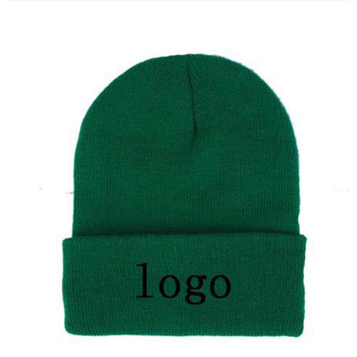 Winter Hat Custom Logo Embroidered or Print Your Logo Winter Knit Hat Beanie Customize NAME Letters