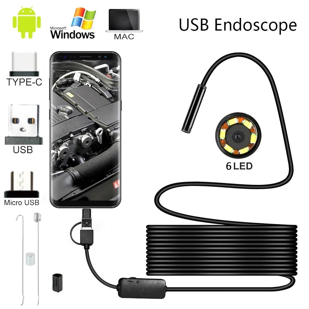 HD Wireless Endoscope 640x480P Single Dual Lens WiFi Borescope Inspection Camera Waterproof Snake Pipe Camera For Android IOS