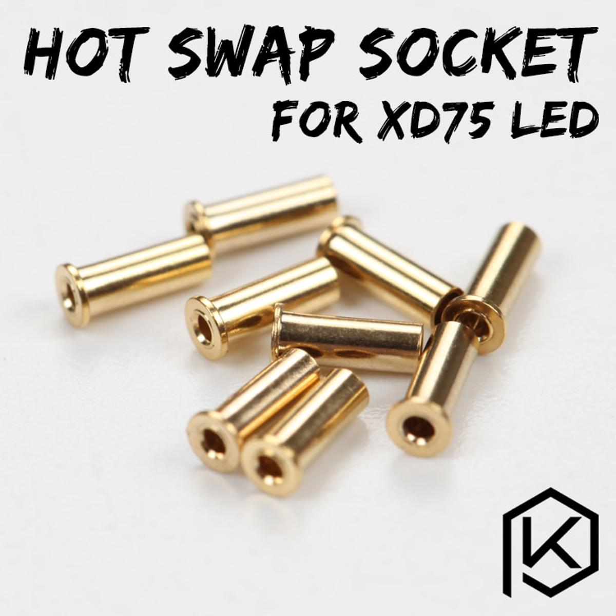 Xd75re Xd75 Gold-Plated Hot Swap Socket For 3Mm Leds 234 Leds Custom Mechanical Keyboard 75 Keys Gh60 Kle Planck Hot-Swappable