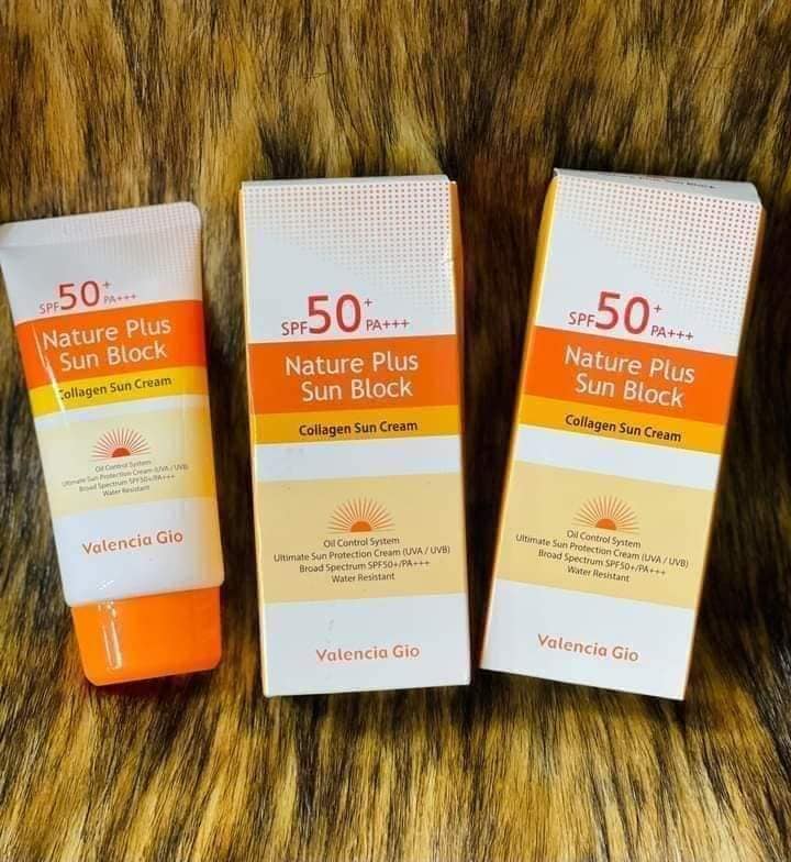 Valencia Gio Nature Plus Sun Block Collagen Sun Cream (SPF 50+/PA+++) 70ml. 