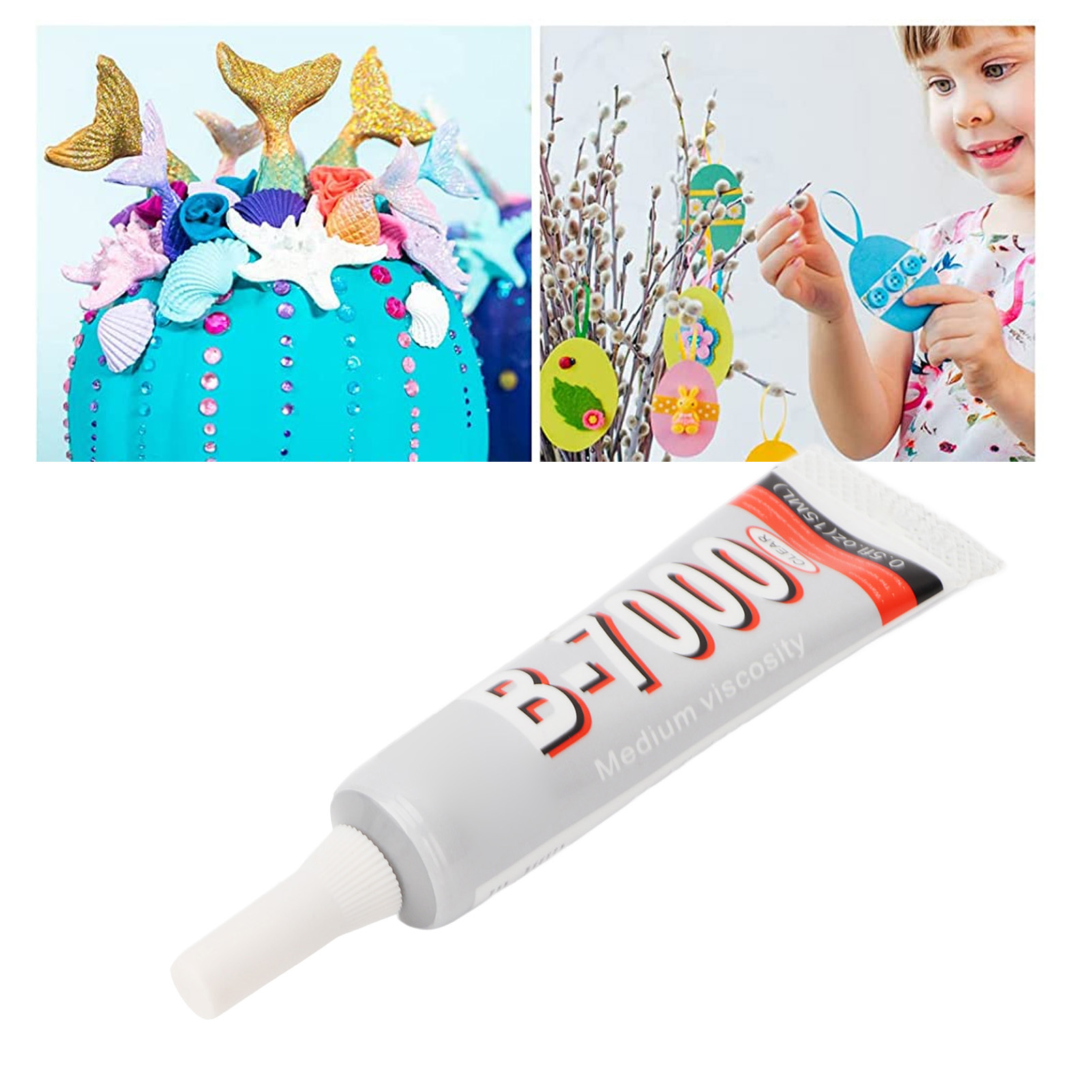 Rhinestone Glue, High Elasticity Watch Repair Glue 15ml Waterproof Sturdy for Craft Lover for Computer. 
