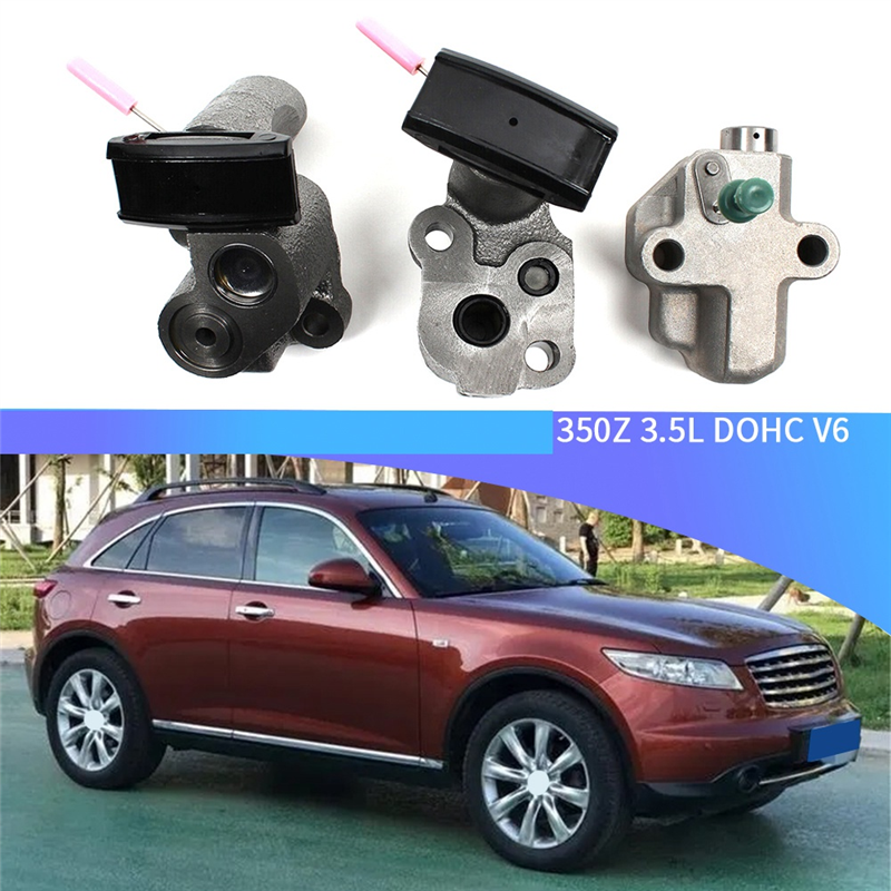 3Pcs Timing Chain Tensioner Set Accessories for Nissan Infiniti FX35 350Z 3.5L DOHC V6 VQ35DE. 