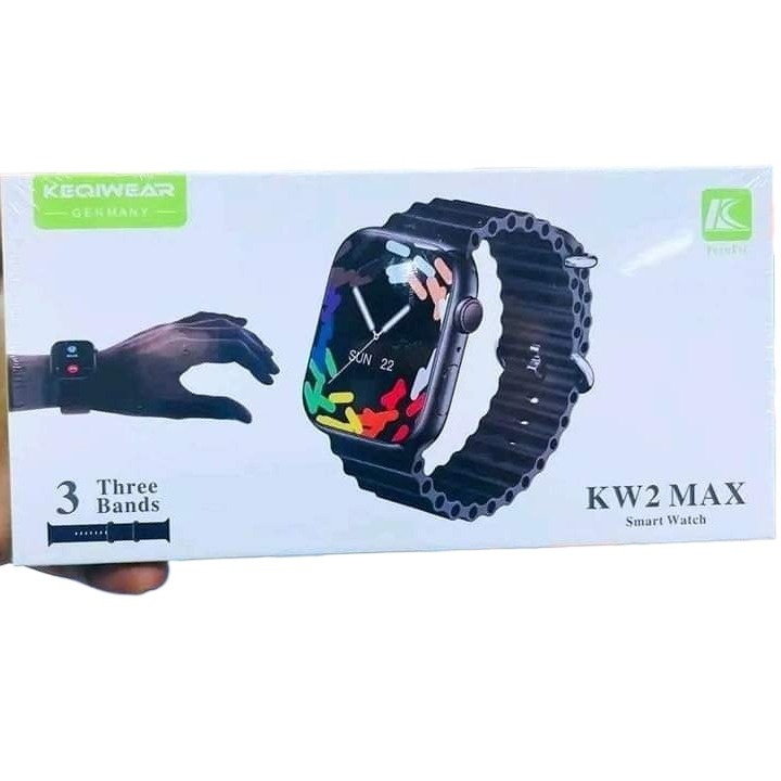 KW2 Max Smart Watch Best Quality Three Bands Curved Display. 