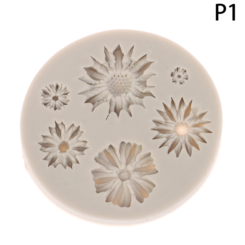 Chrysanthemum Fondant Silicone Mold Daisy Flower Candle Soap Mold Chocolate Candy Cake Sugarcraft Mould Resin Clay Baking Pastry Tools