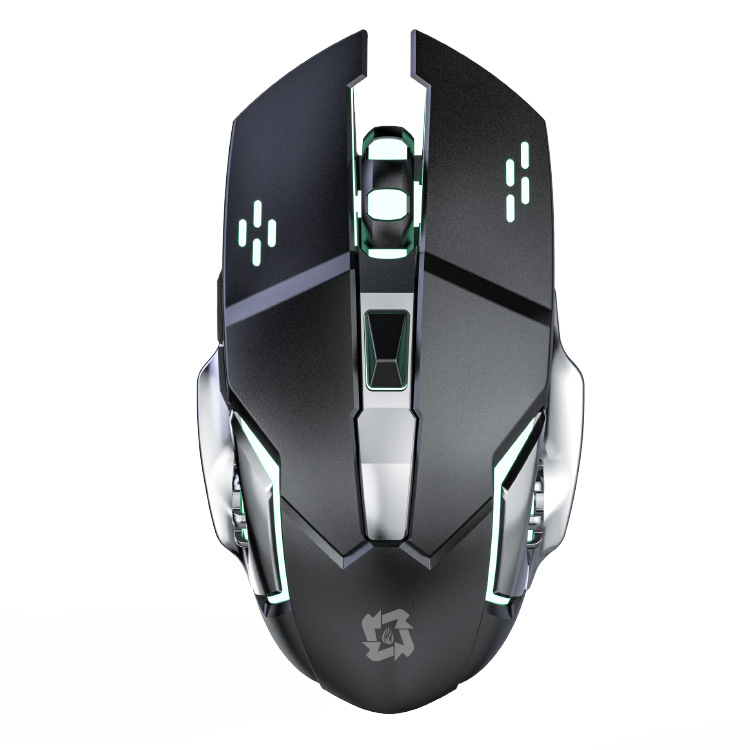 Luminous gaming mouse is suitable for king of chicken, LOL game office, 6D laser computer peripherals, Bluetooth mouse. 