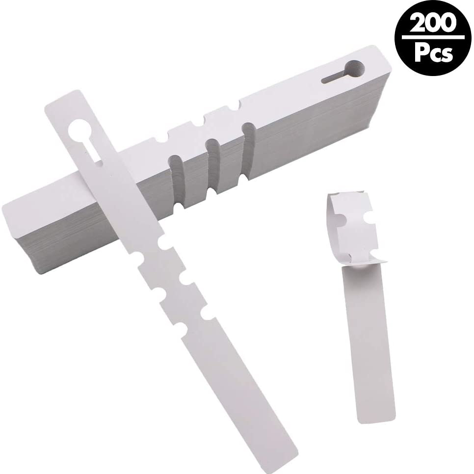 400 Pcs Plastic Plant Labels Wrap Around Tree Tags, White. 