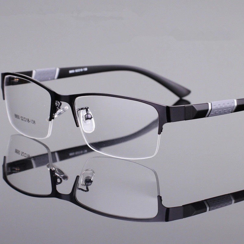 Classical Half Frame Eyeglass anti radiation Eyeglasses Replaceable