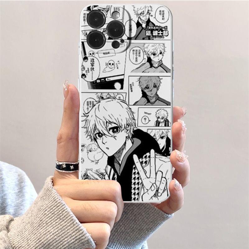 Cellphone Case For Redmi 10 5G 10C A1 4G 9 9C 9A 9T K20 K40 PRO NOTE 11E 9 POCO F2 F3 X2 Phone Casing Anime Blue Lock Isagi Yoichi Nagi Seishiro Bachira Meguru Soft Popular Silicone Cartoon Shockproof Full Protection TPU Anti-falling. 