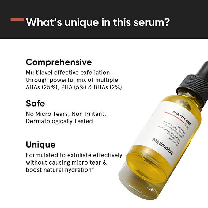 Minimalist AHA PHA BHA 32% Face Peel - 30ml. 