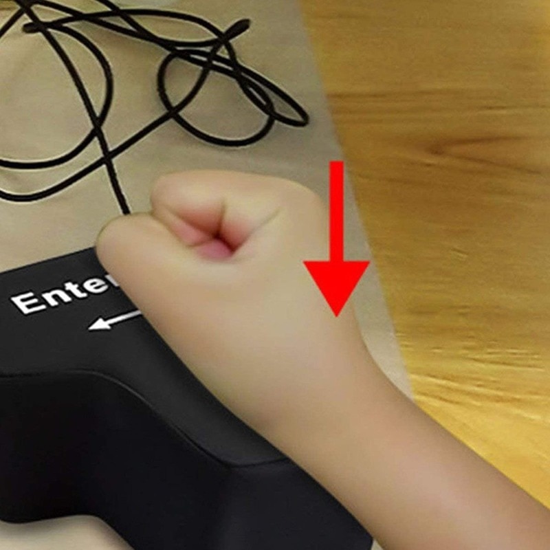【VisioN Shop】Toys Big USB Big Enter Key Computer Large Enter Key Desktop Pillow Vent Enter Lightweight Office Anti. 