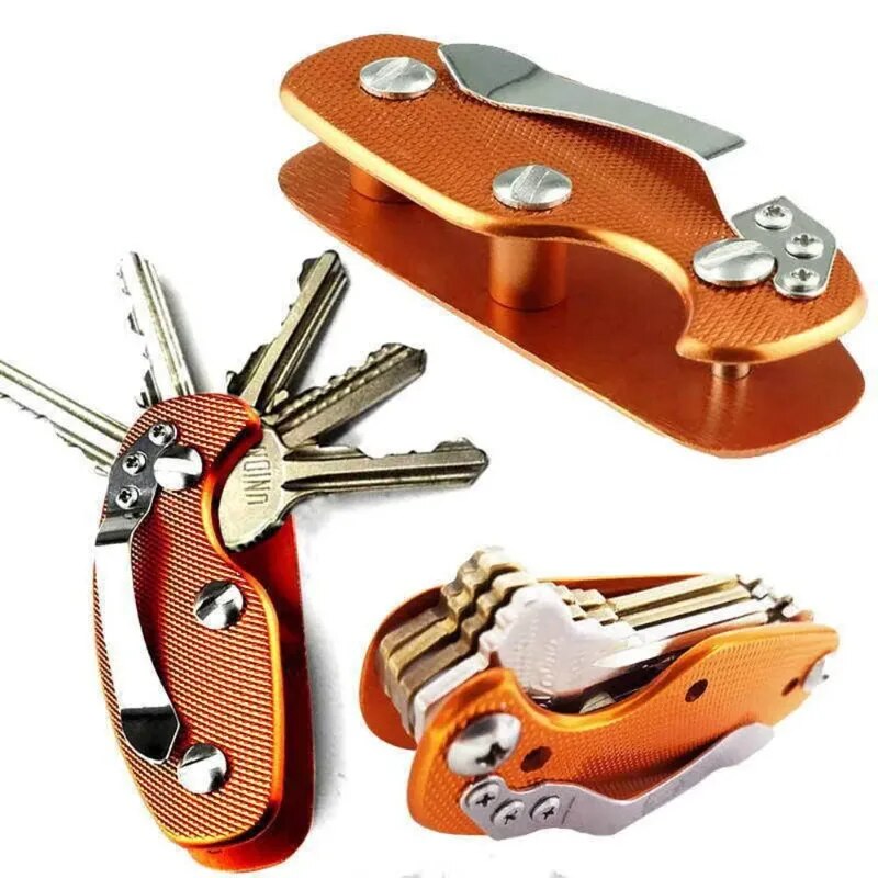 Smart Key Holder Portable Pouch Bag Case Wallet Holder Chain Car Key Wallet Housekeeper EDC Pocket Key Organizer Tools for Men. 