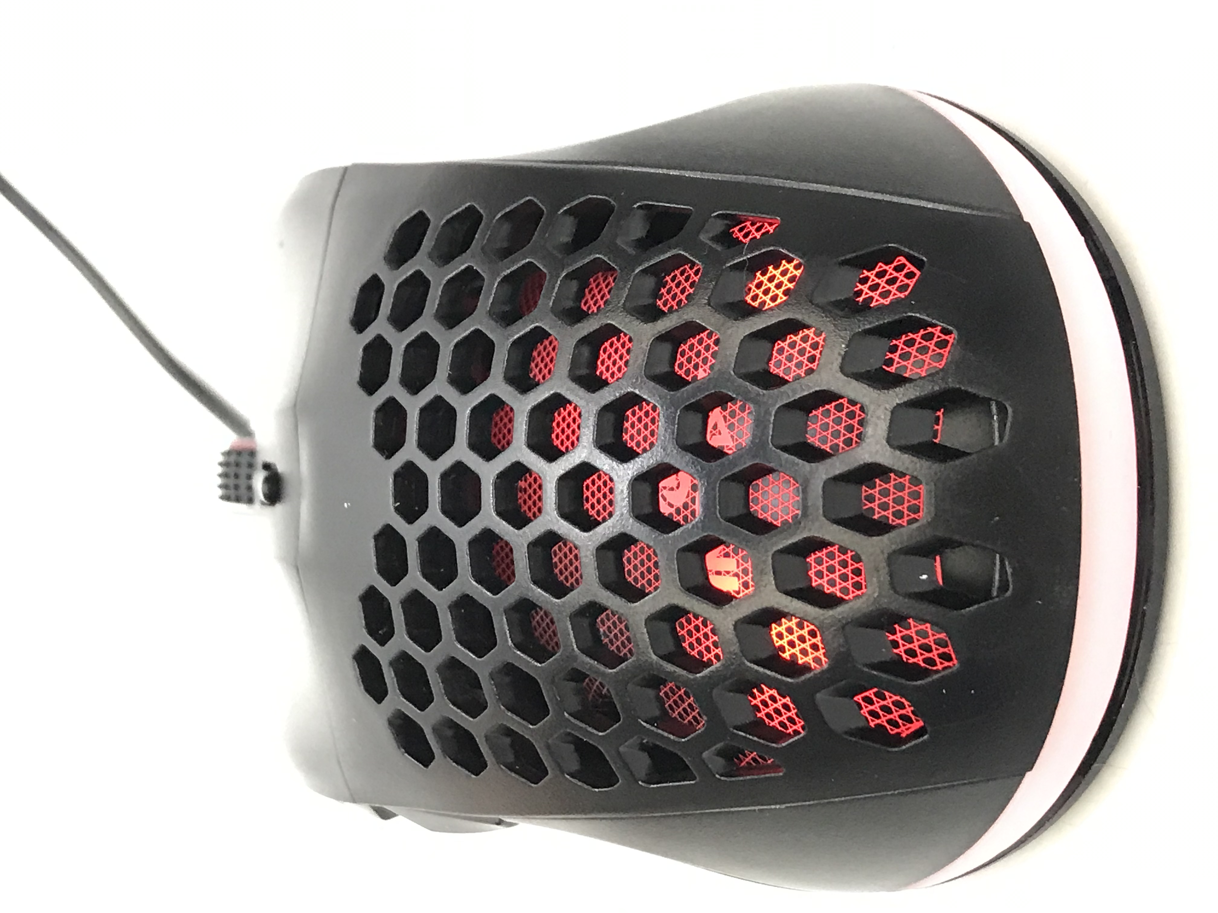 INPLAY M066 HOLLOW LUMINOUS GAMING MOUSE, LIGHTWEIGHT COLORFUL LED, USB WIRED, DPI SWITCHABLE, 1.5m. 