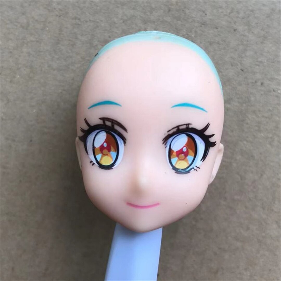 Licca Doll Bald Heads Cute Anime Eyes Doll Toy Girl DIY Dressing Toy Figures Little Twin Licca Doll Maki Miki Toy Girl Gifts. 