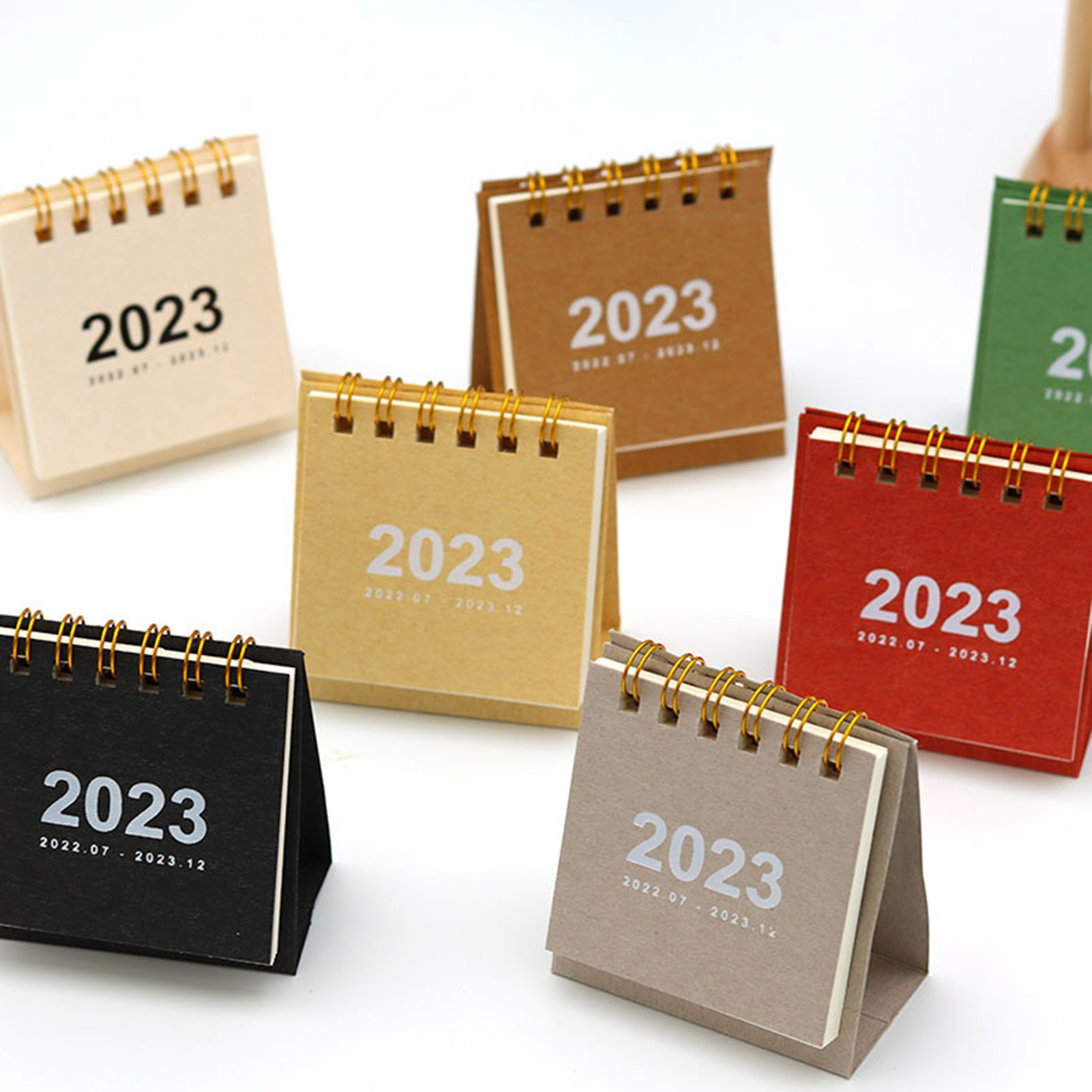 Mini Desk Calendar Portable 2023 Small Stand Up Desk Calendar. 