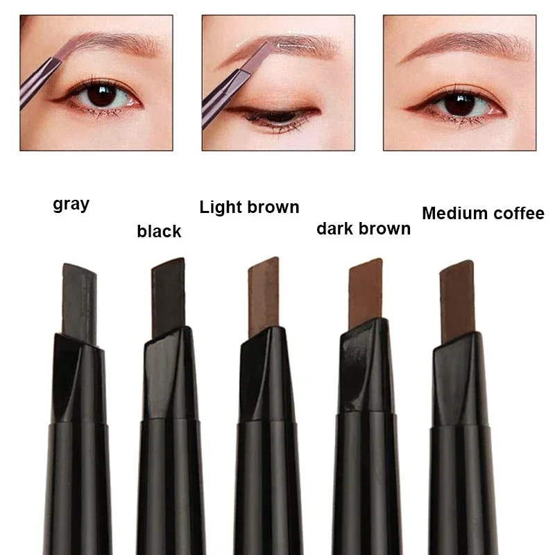 Eyebrow Pencil with Built In Spoolie Brush - Long Lasting and Waterproof. 