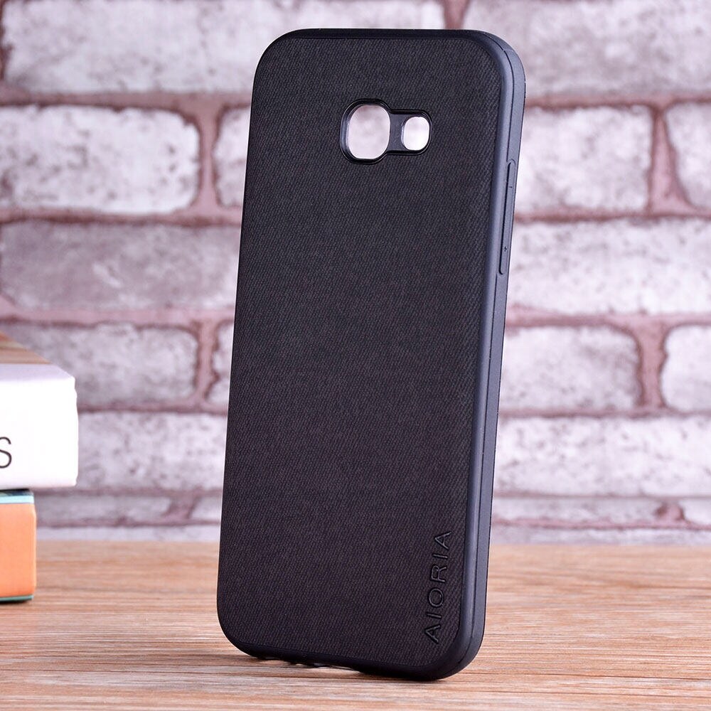 lthmy for Samsung Galaxy A5 2017 Case Luxury fashion textile Leather skin soft TPU beside hard PC phone cover case new design. 