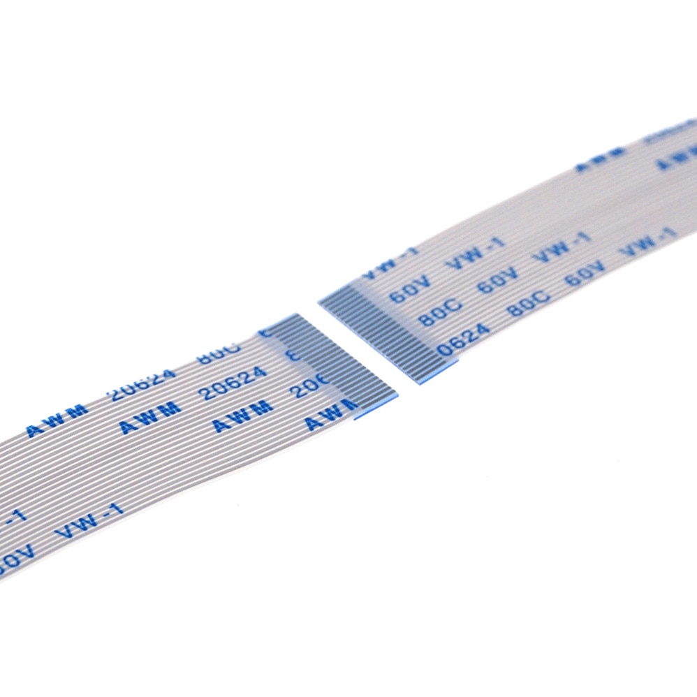 【The road to happiness Store】5 pcs FPC FFC Flexible Flat Cable 24 PIN 0.5 pitch Same Sides Length Forward 100 200 mm ZIF. 