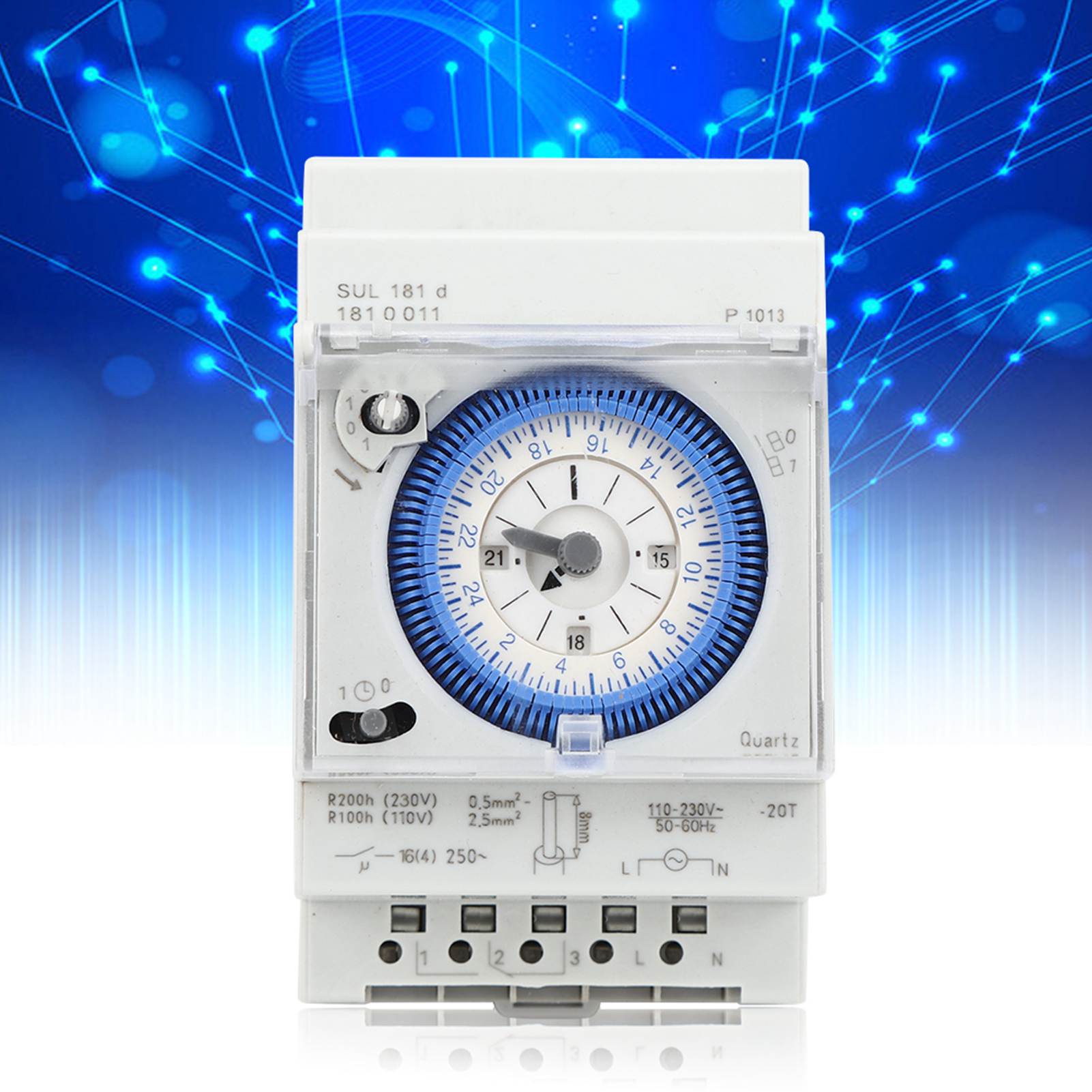24 Hours 250VAC Mechanical Timer Switch Programmable For Lights. 