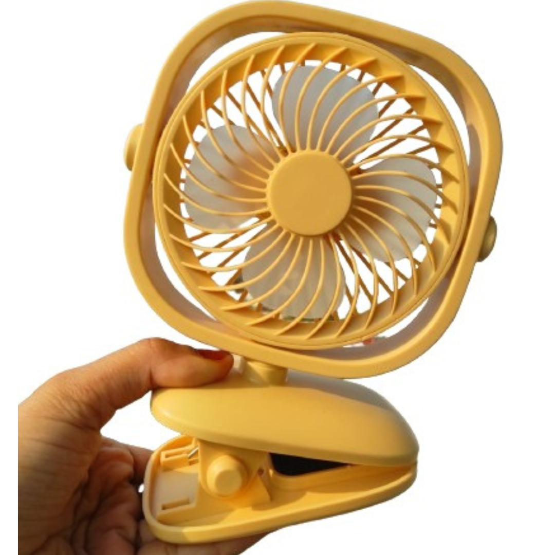 Very Stylish Portable Clip Mini Fan Personal Desk Fan USB Rechargeable Cooling for Outdoor Camping Golf Cart Stroller Home Office. 