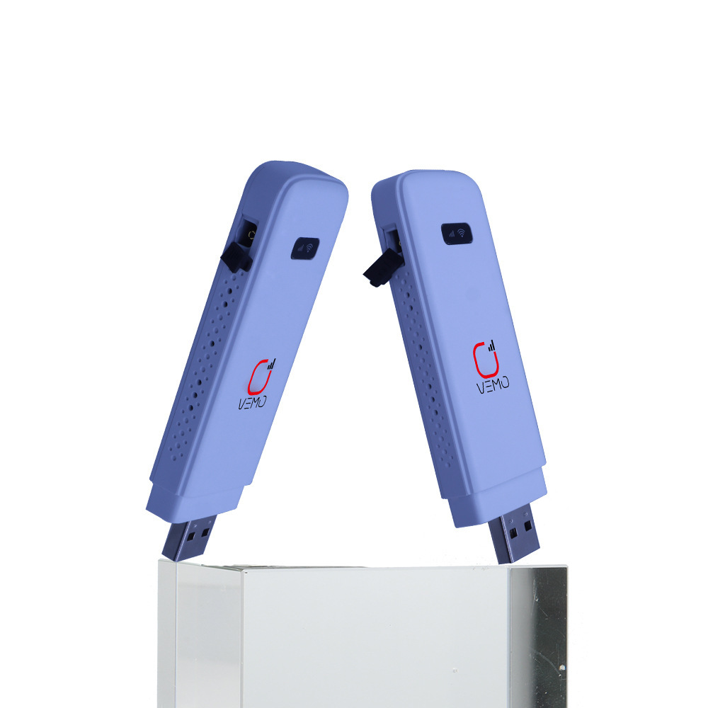 Vemo with antenna interface, USB card insertion, wireless 4G portable wifi router, all network connectivity. 