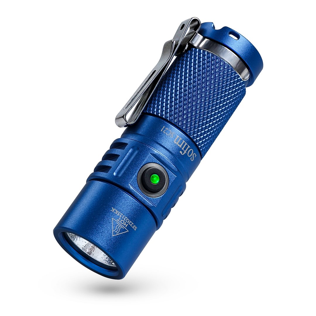 Sofirn SC21 USB C Rechargeable LED Flashlight 16340 Mini Torch 1000LM LH351D 90CRI with Magnet Tail. 