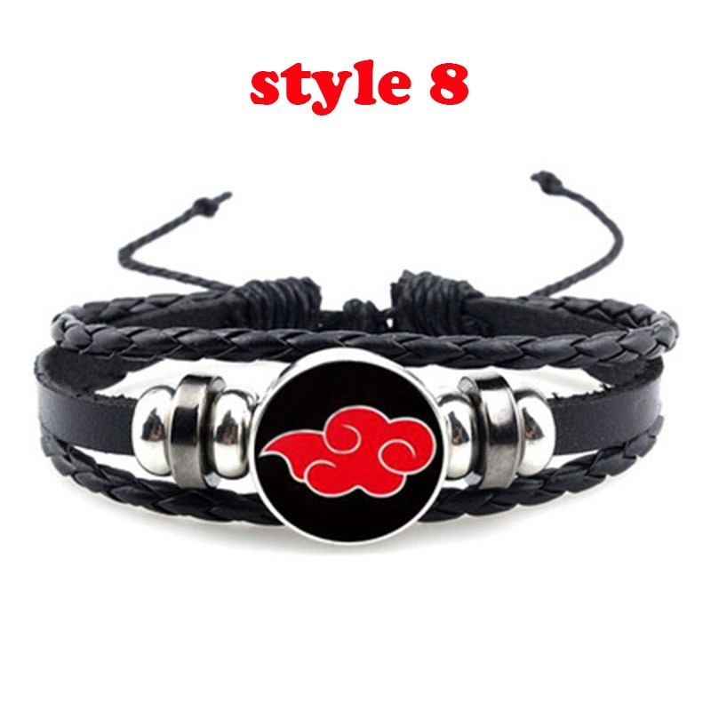 【Lejia】Naruto Bracelet Akatsuki Itachi Wristband Fashion Unisex Cosplay Accessories Gifts