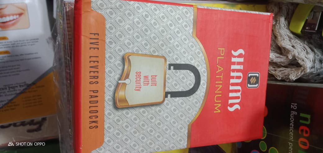 Shams Platinum 8 Lever Reliable Security Lock for Office, Factory & Home.. 