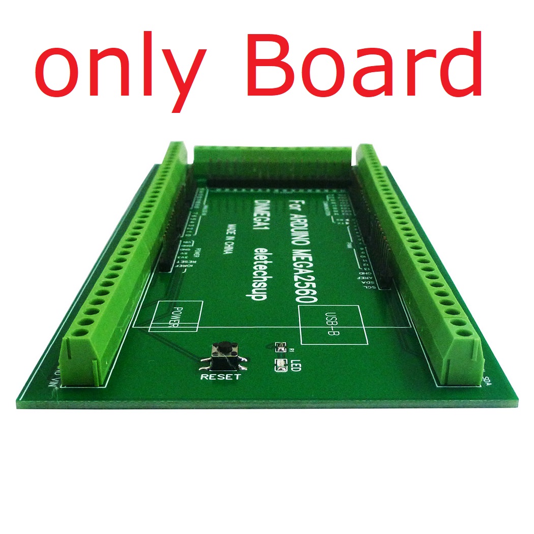 DNMEGA1 DIN Rail Mount Screw Terminal Blorelaxck Adapter Module for Arduino MEGA-2560 R3. 