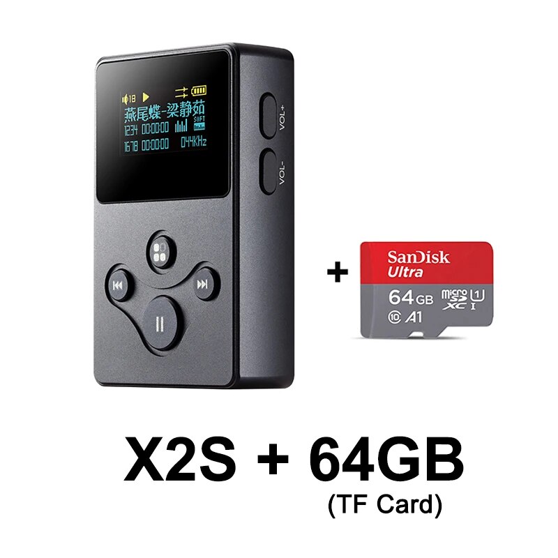 Xduoo X2S Hi-Res Lossless Mini Portable Music MP3 Player DSD APE FLAC WAV AIFF WIMA AAC DSD128 PCM 24Bit/192K dunu. 