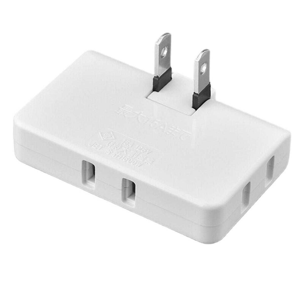 wer Extension Adapter 2-Prong 2 Outlets 90 Degree Angled Plug Adapter and wer Inverter