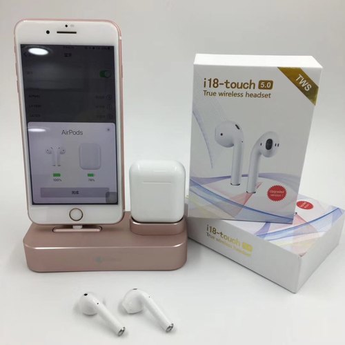 i18 Tws Bluetooth V5.0 TWS Earphone Pop-up Window Auto Pairing Wireless Stereo. 