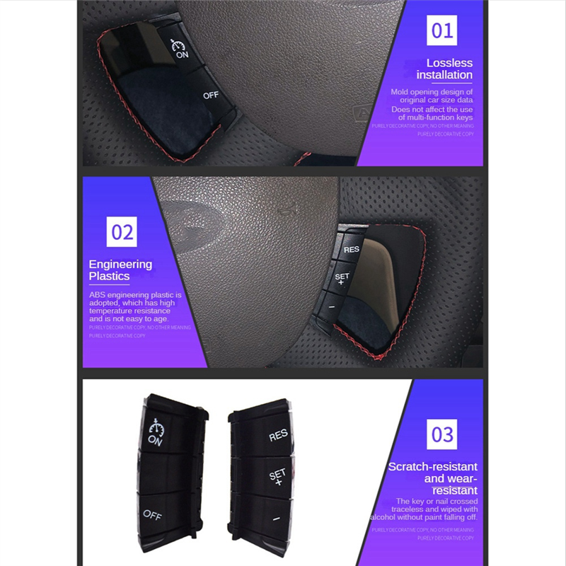 1 Set Cruise Control Switch Cruise Speed Control System Steering Wheel Cruise Control Switch for Ford Focus 2 MK2 2005-2011. 