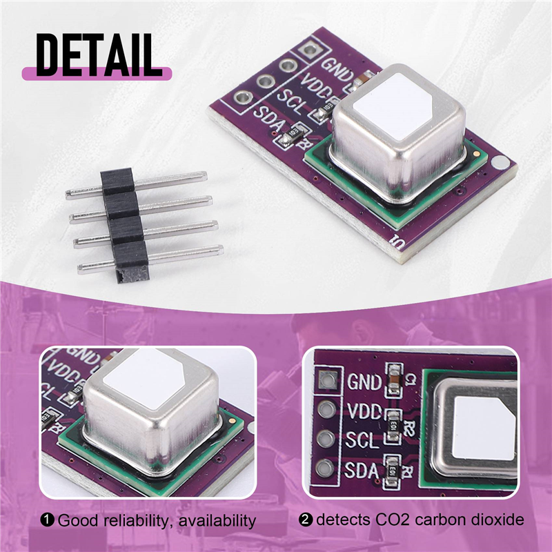 SCD40 Gas Sensor Module Detects CO2 Carbon Dioxide 2 in 1 Sensor. 