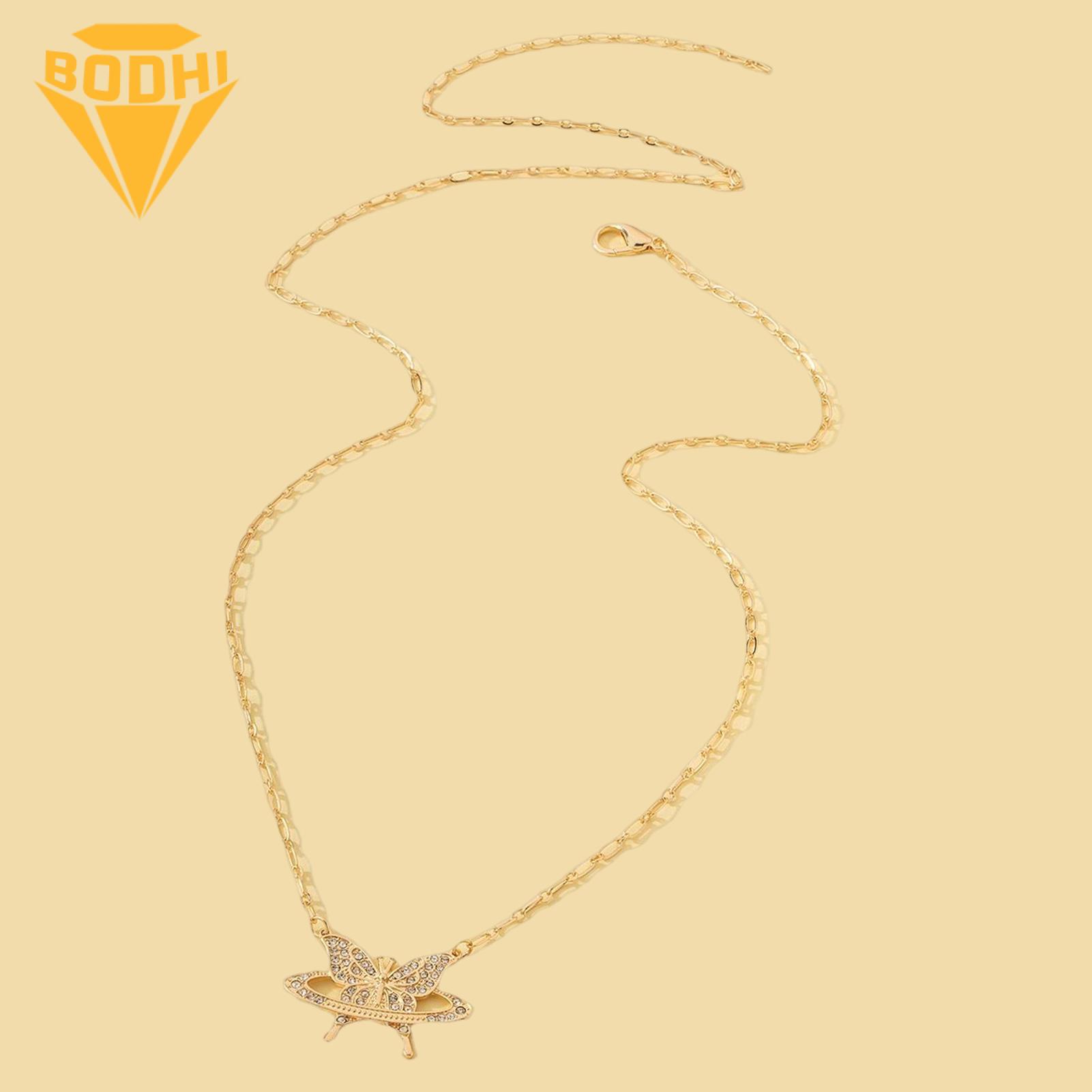 (New) Bodhi body chain elegant luxury noctilucent butterfly wait chain. 